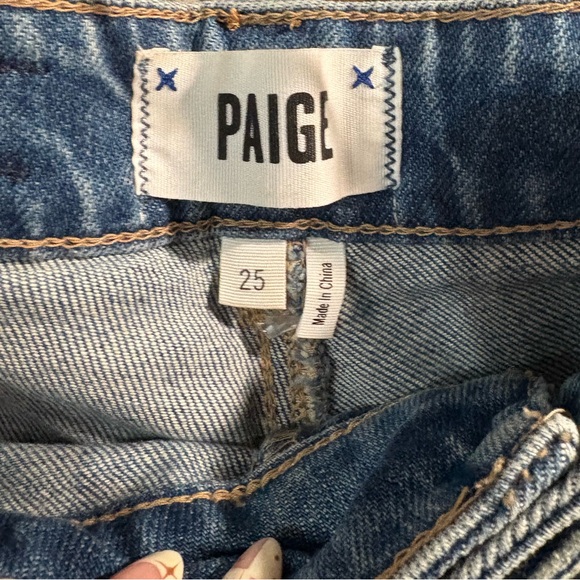 PAIGE Sarah Slim High Rise Blue Women's Jeans - Picture 8 of 9